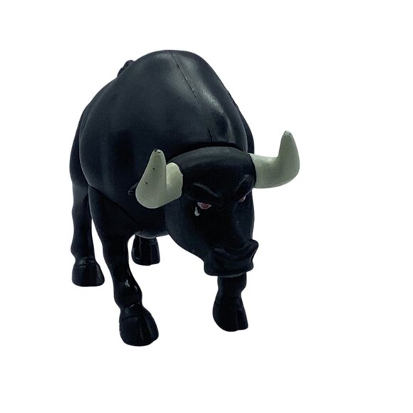 Vtg Burger King Toy 2000 DreamWorks Black Headbutt Bull Figure Road to El Dorado - Picture 3 of 10